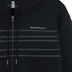 TCM note hooded zip-up