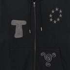 TCM snail hooded zip up