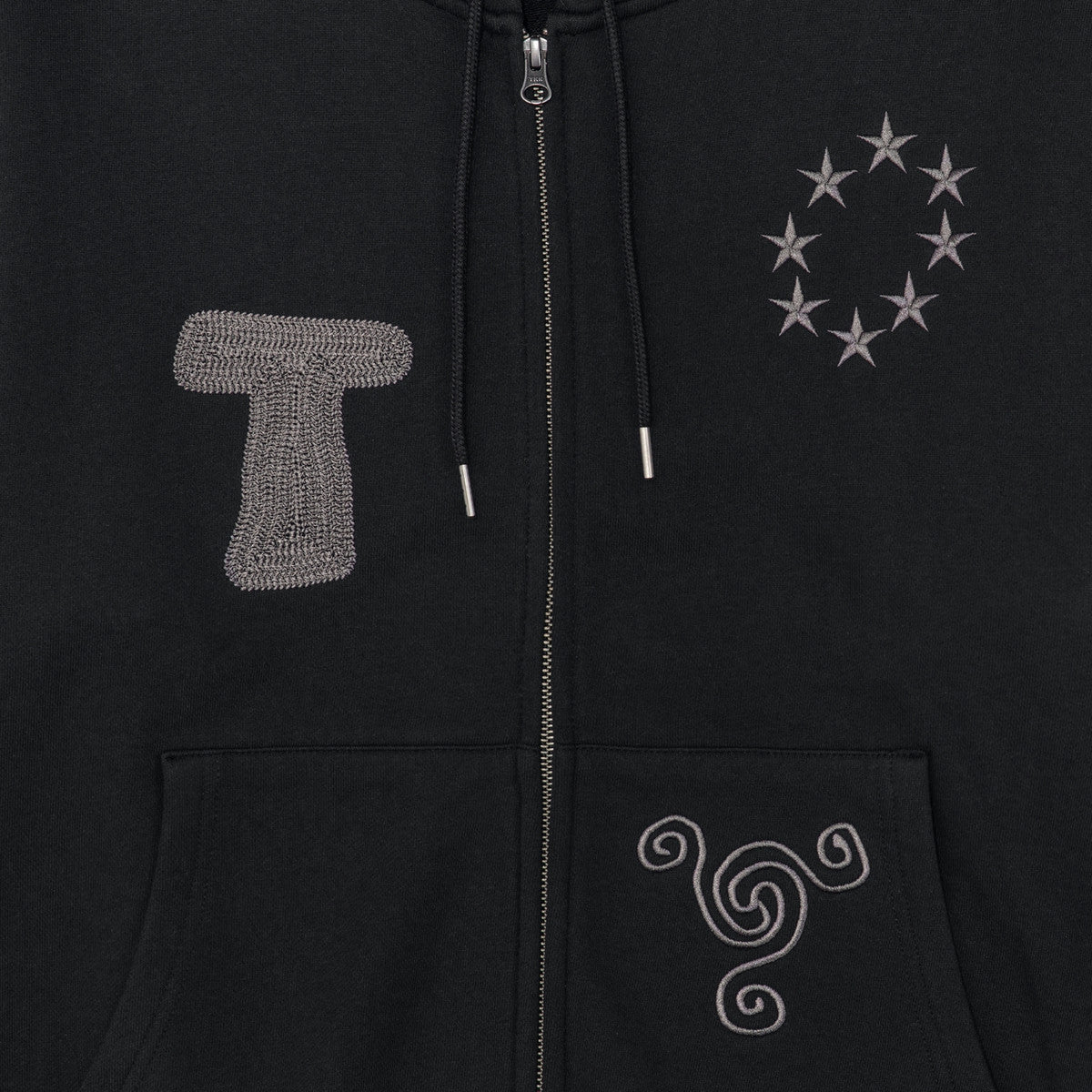 TCM snail hooded zip up