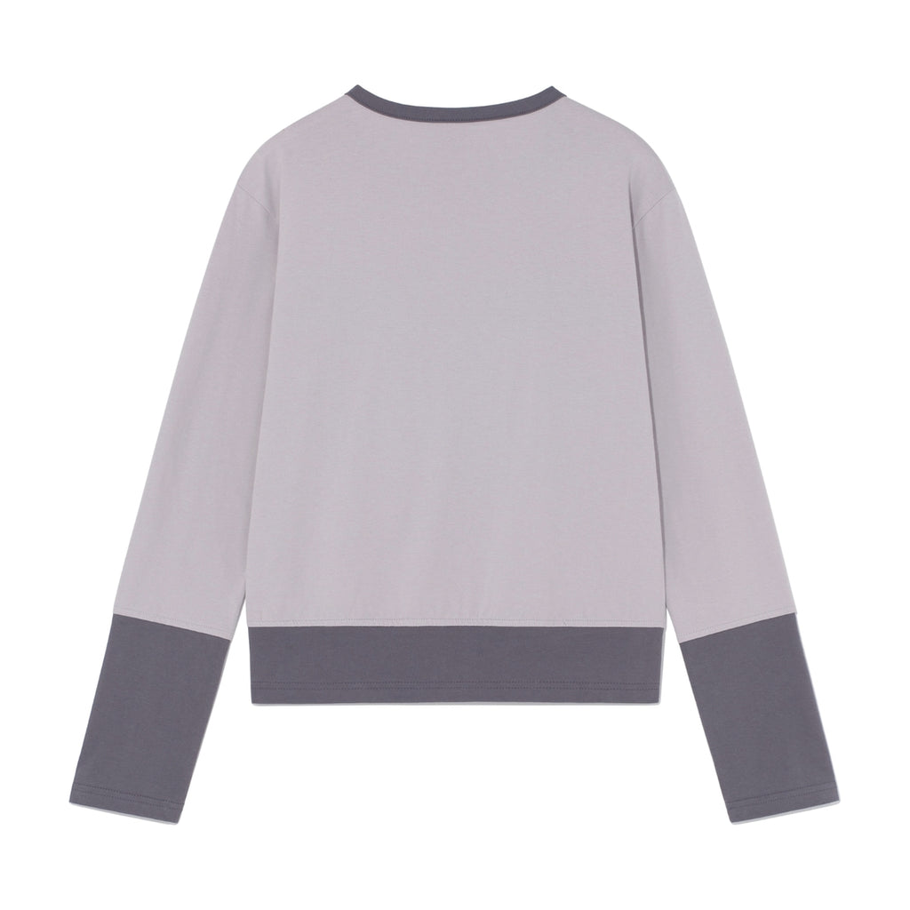 TCM color block line long sleeve