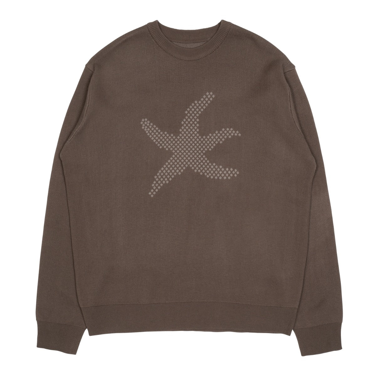 TCM starfish logo knit