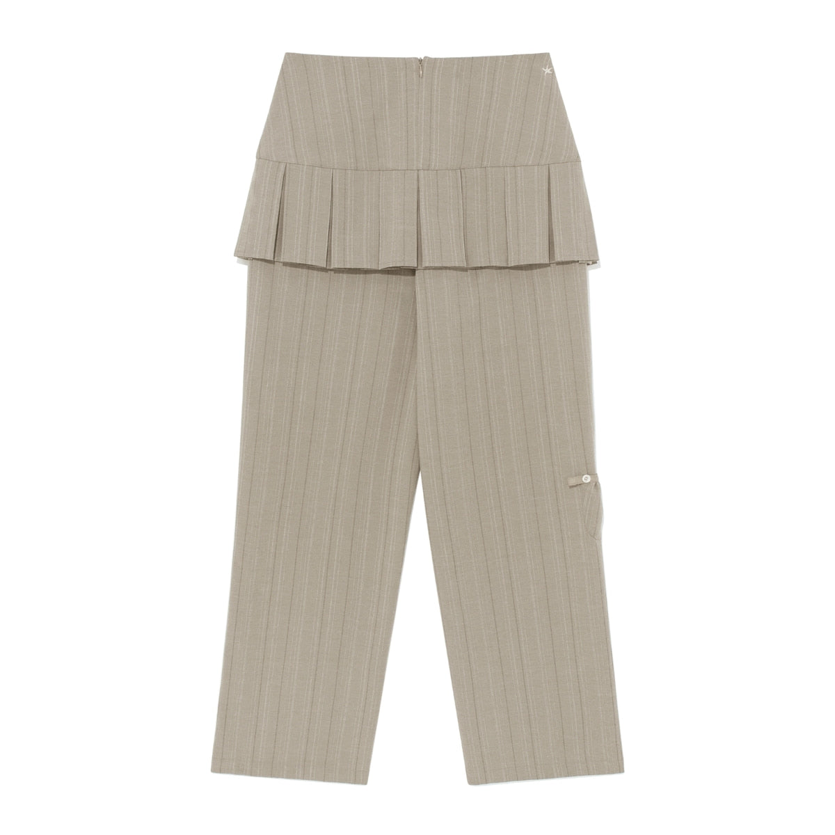 (w) TCM skirt layered button pants