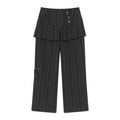 (w) TCM skirt layered button pants