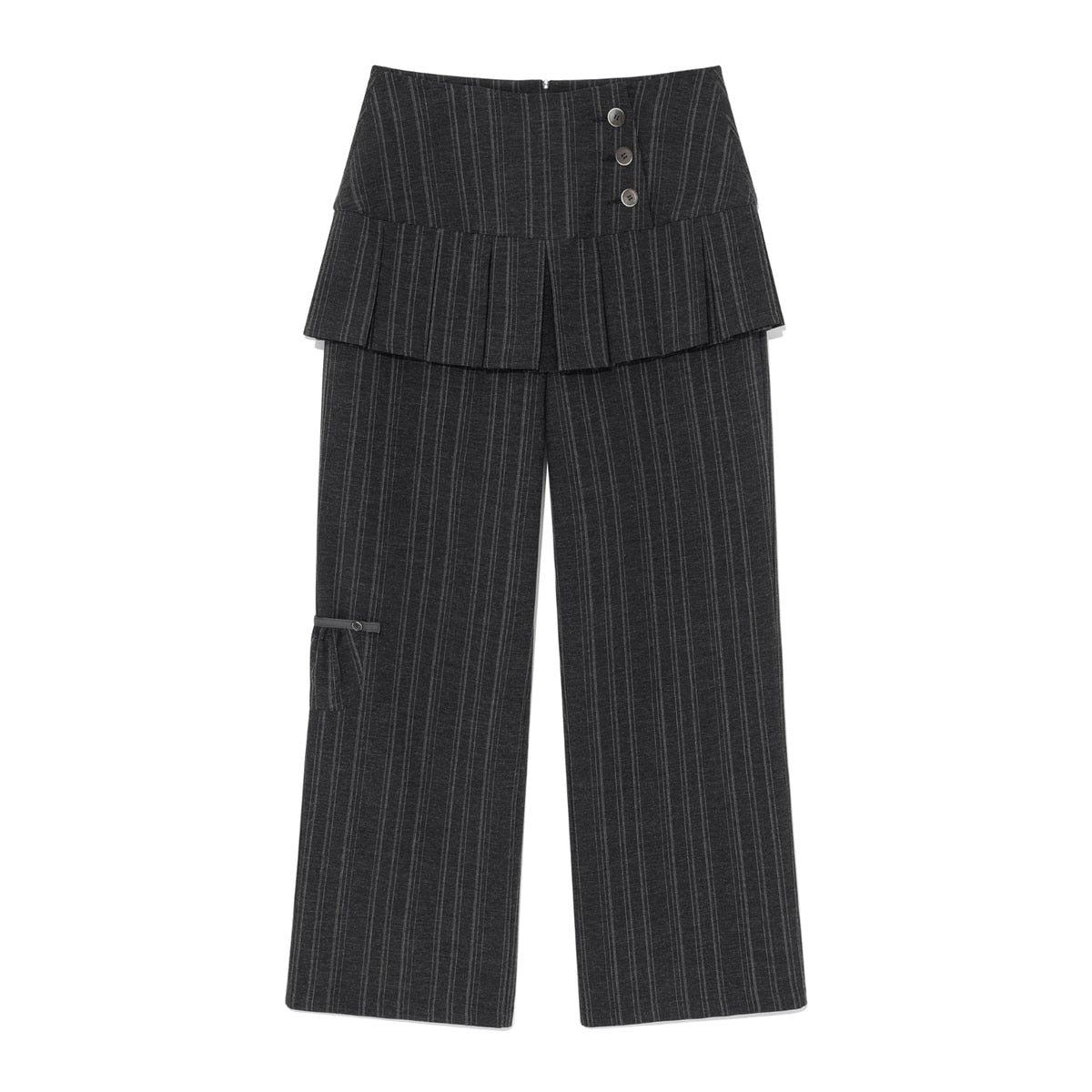 (w) TCM skirt layered button pants