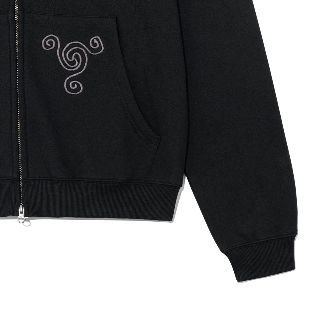 TCM snail hooded zip up