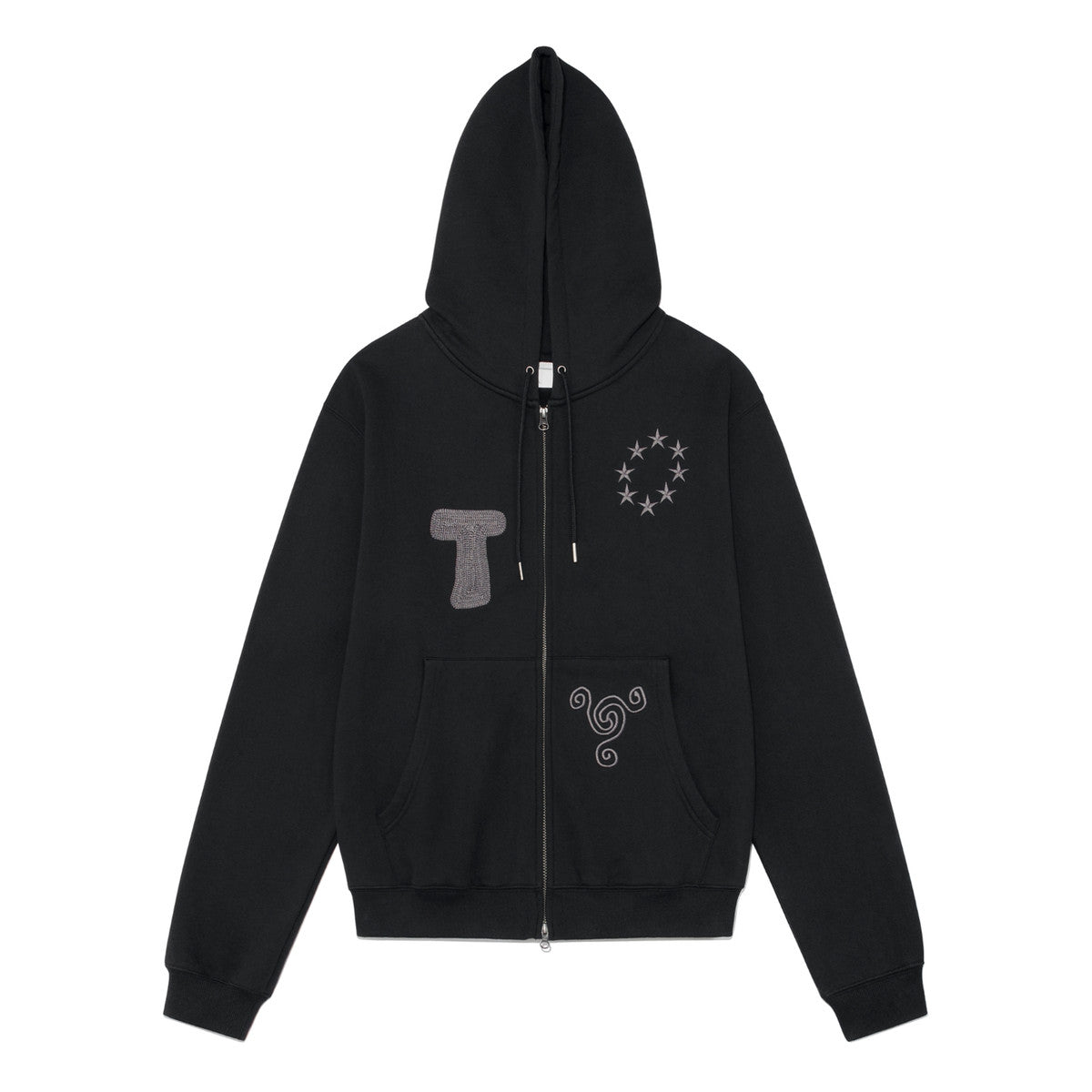 TCM snail hooded zip up