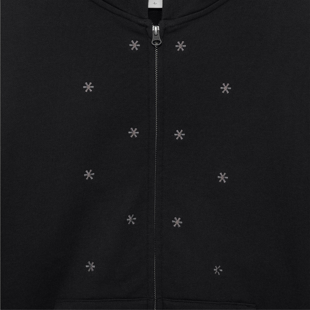 TCM snow stripe hooded zip-up