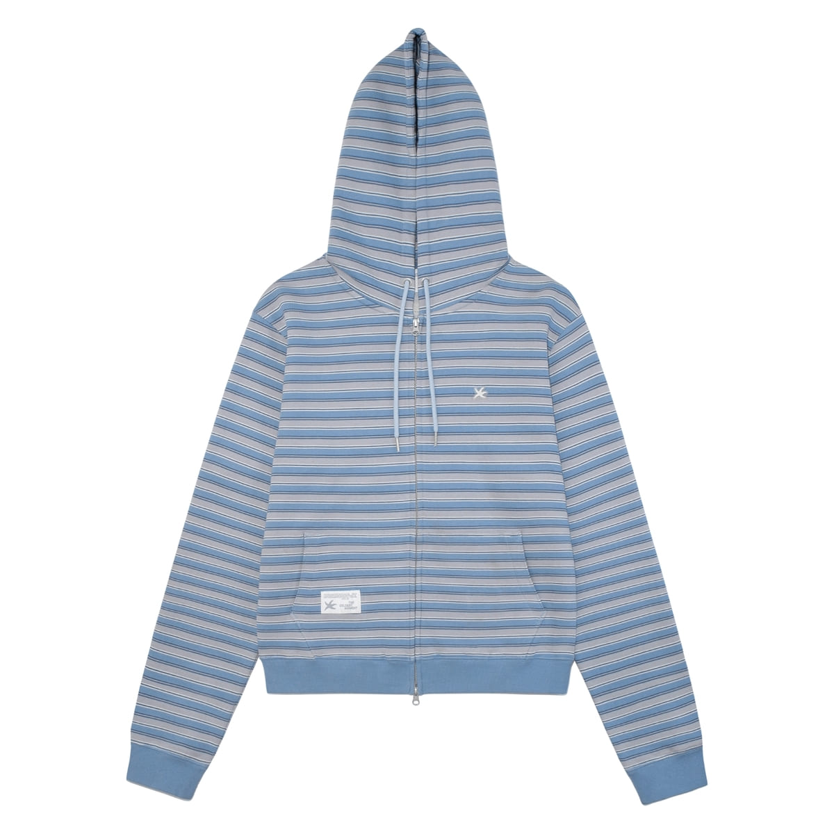 TCM stripe standard hooded zip-up