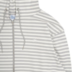 TCM stripe hooded zip-up