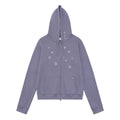 TCM dot hooded zip-up