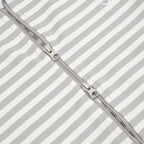 TCM stripe hooded zip-up