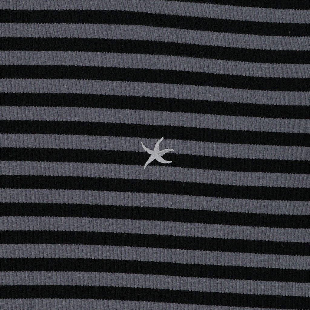 TCM stripe hooded zip-up