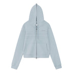TCM note hooded zip-up