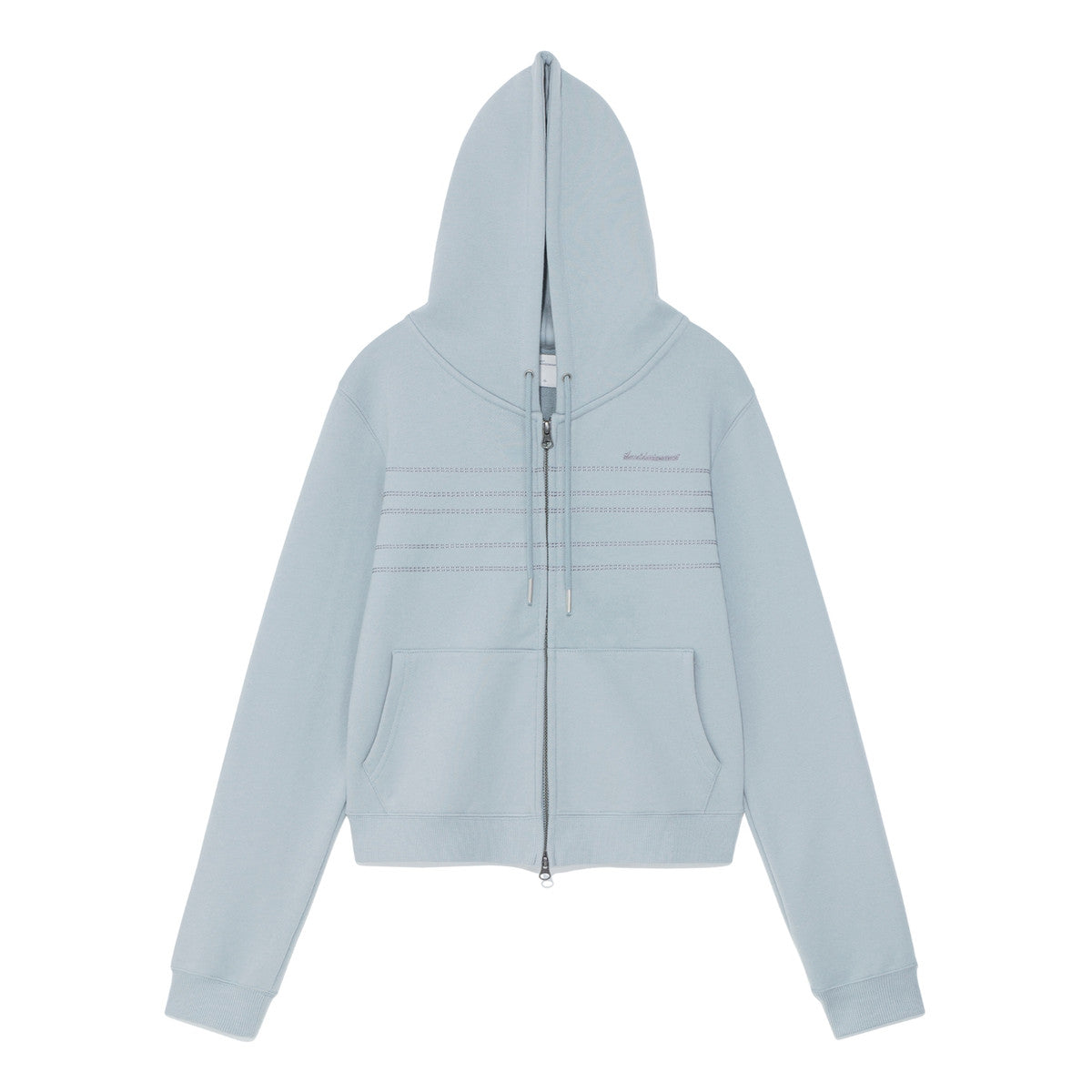 TCM note hooded zip-up