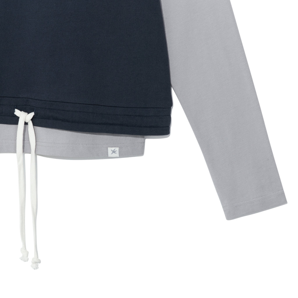 TCM crack string layered long sleeve