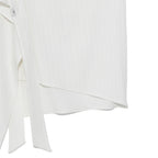 (w) TCM button layered skirt