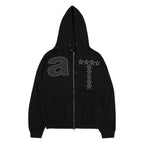 TCM at hooded zip-up