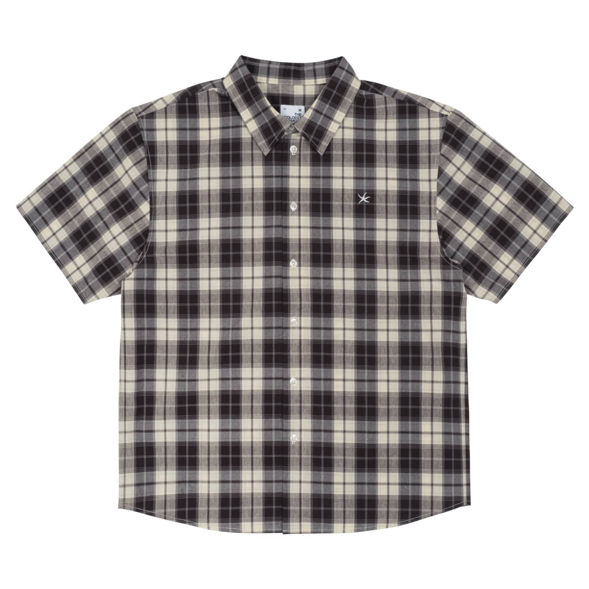 TCM mini logo check half shirts