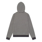 TCM reversible stripe hooded zip-up