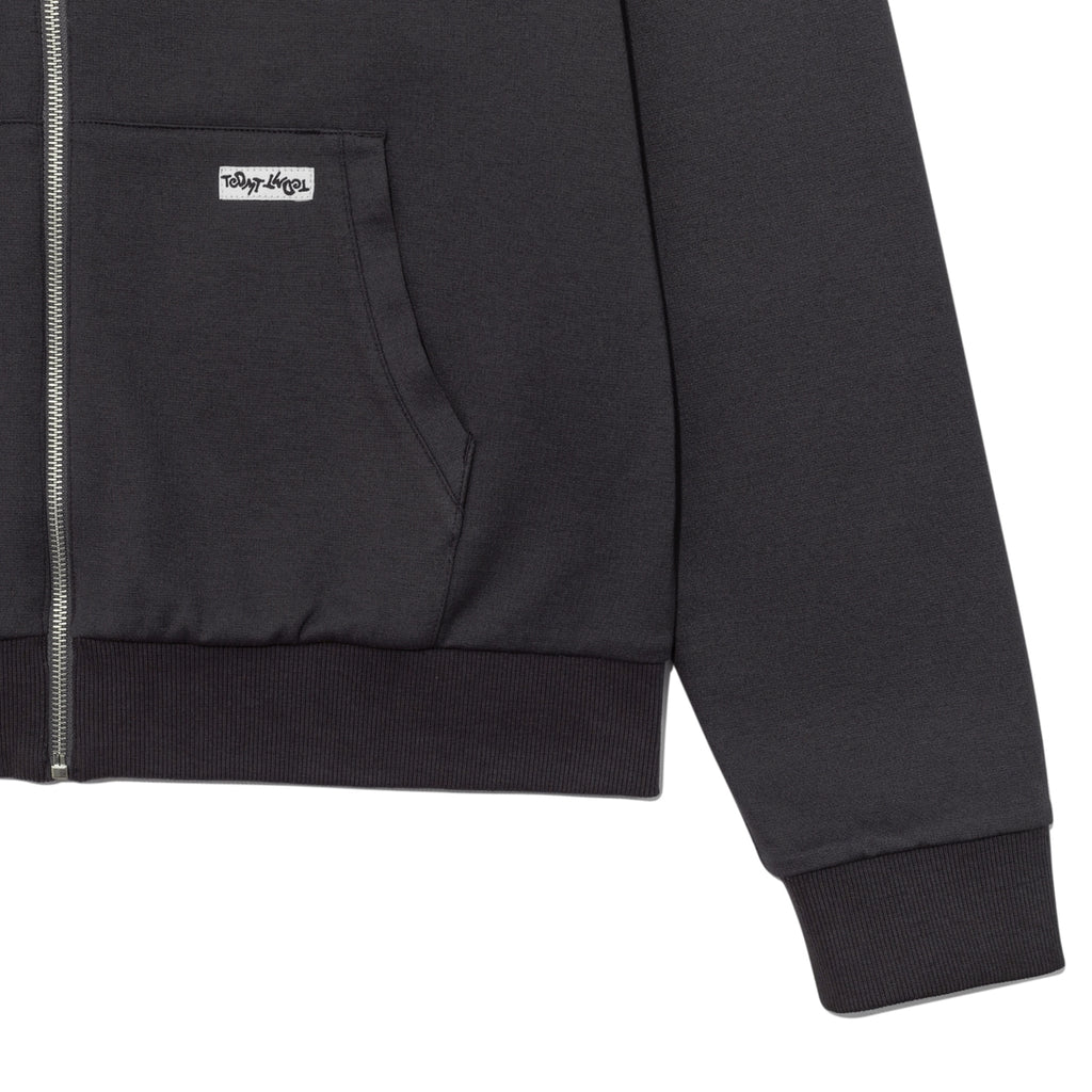 TCM reversible stripe hooded zip-up