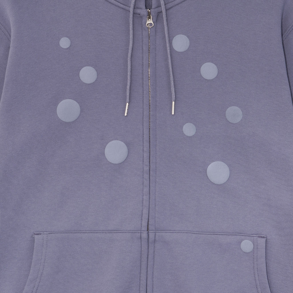 TCM dot hooded zip-up
