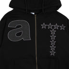 TCM at hooded zip-up