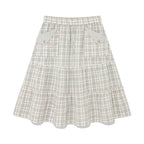 (w) TCM frill pocket check skirt