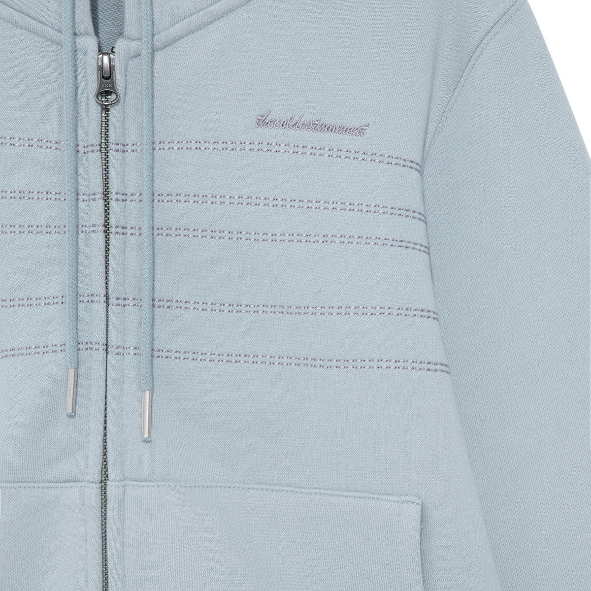 TCM note hooded zip-up