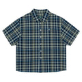TCM mini logo check half shirts
