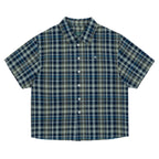 TCM mini logo check half shirts