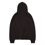 TCM stripe hooded zip-up