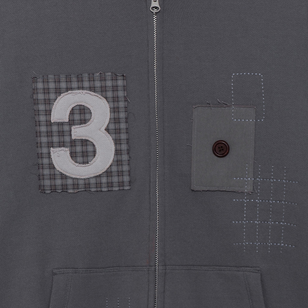 TCM 3 stitch hooded zip-up