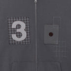 TCM 3 stitch hooded zip-up