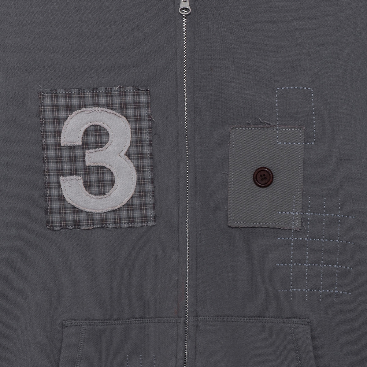 TCM 3 stitch hooded zip-up