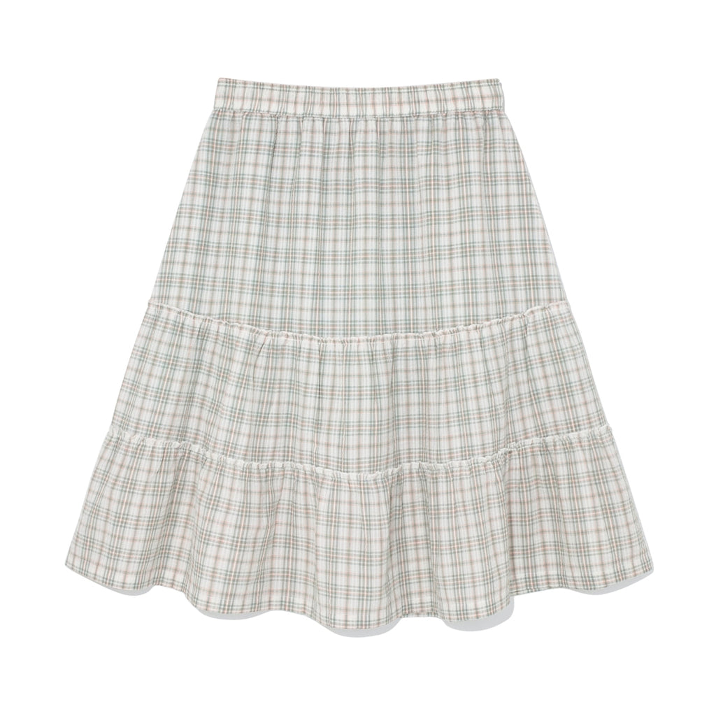 (w) TCM frill pocket check skirt