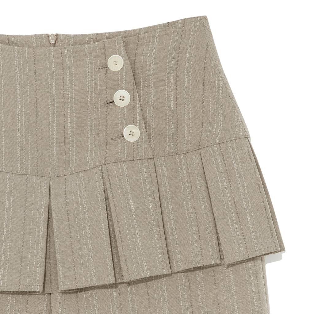 (w) TCM skirt layered button pants