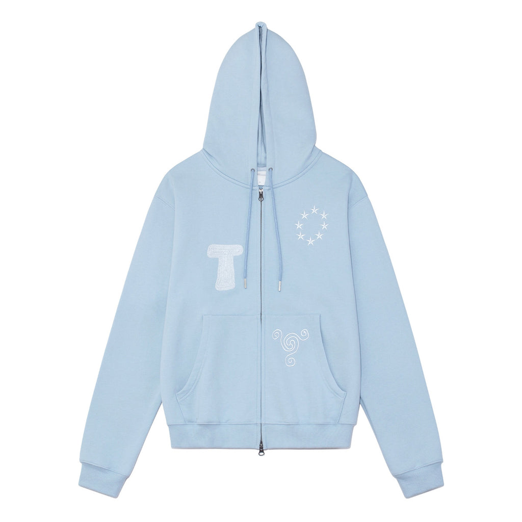 TCM snail hooded zip up