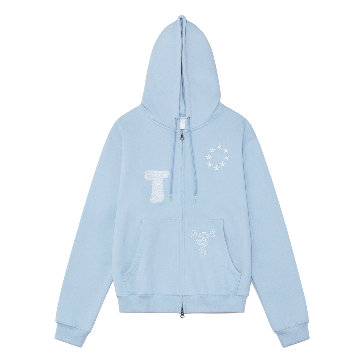 TCM snail hooded zip up