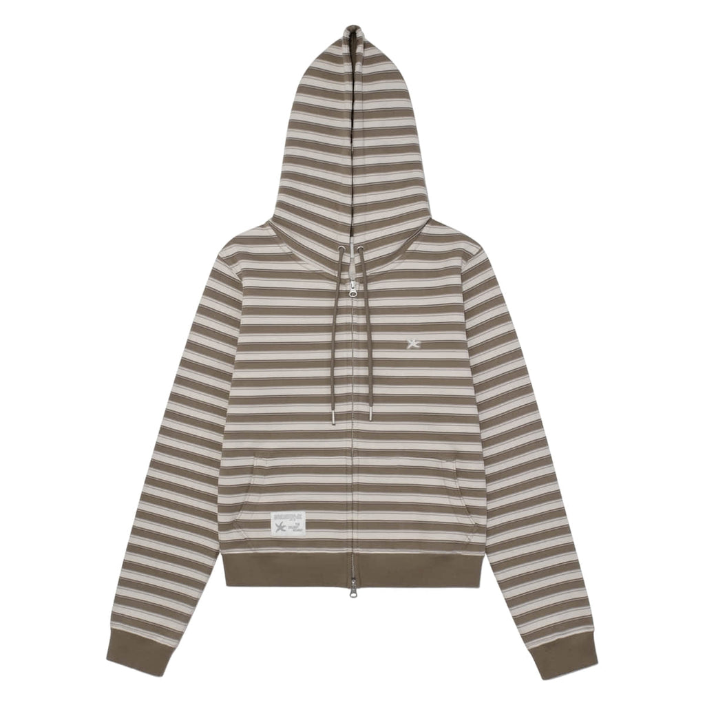 TCM stripe standard hooded zip-up