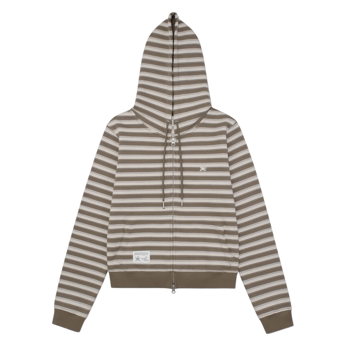 TCM stripe standard hooded zip-up
