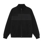 TCM flag sweat jersey zip-up