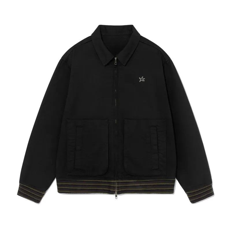 TCM mini logo pocket work jacket (black)