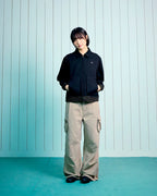TCM mini logo pocket work jacket (black)