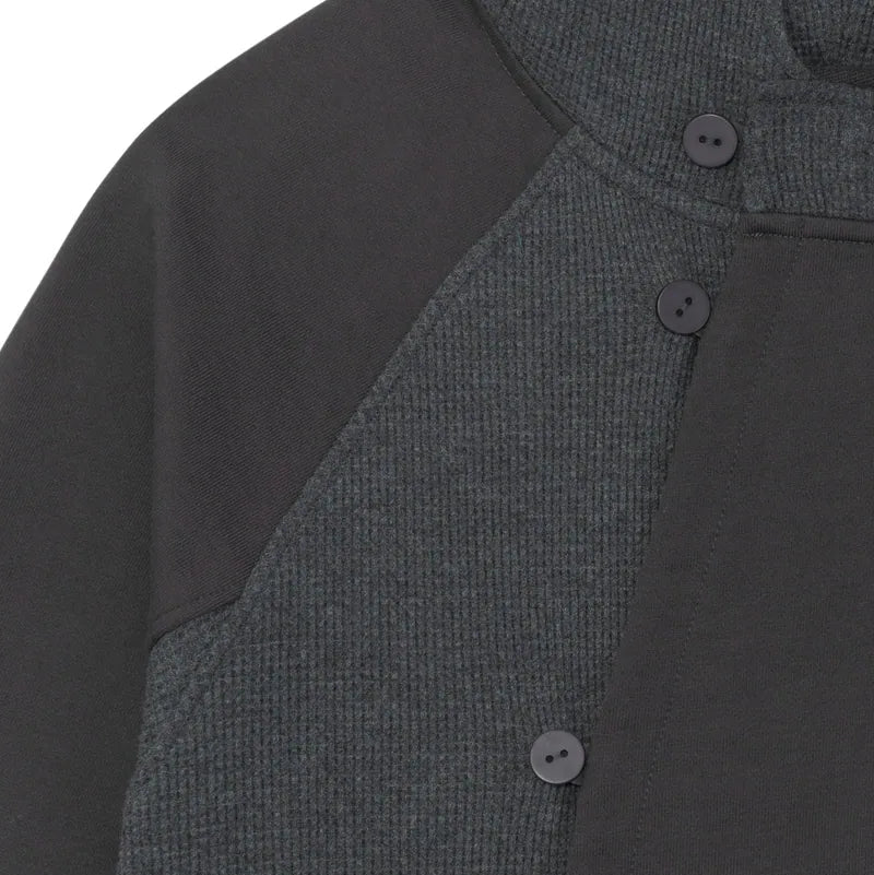 TCM curved button waffle jacket