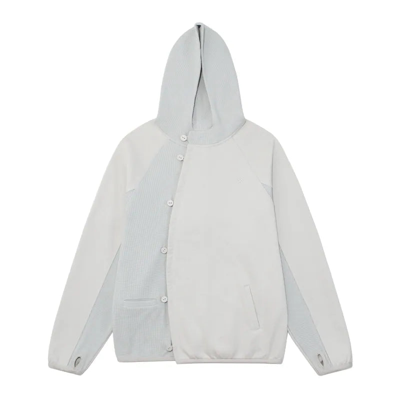 TCM curved button waffle jacket