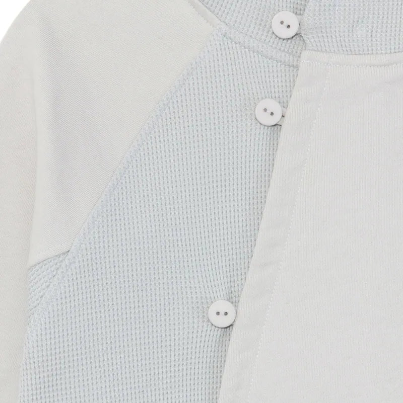 TCM curved button waffle jacket