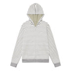TCM reversible stripe hooded zip-up