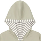 TCM reversible stripe hooded zip-up