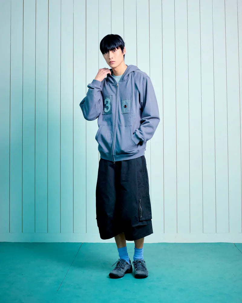 TCM 3 stitch hooded zip-up