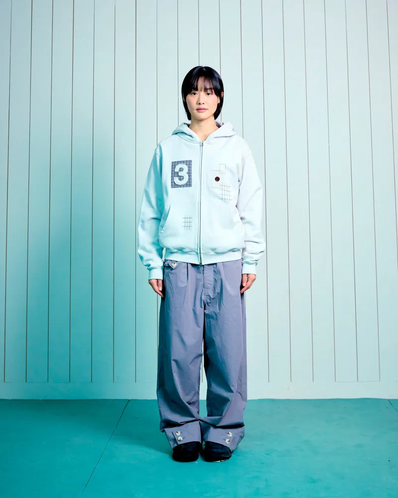 TCM 3 stitch hooded zip-up